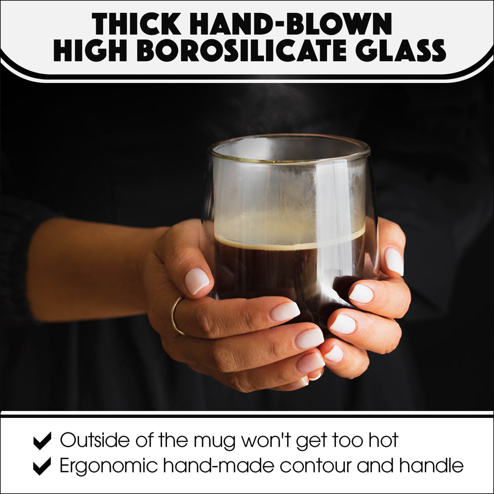 Glass mug infographics