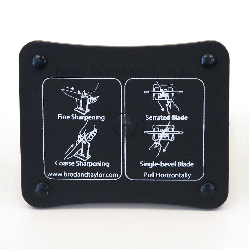 Classic Knife Sharpener, Original, directions printed on the base