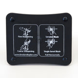 Classic Knife Sharpener, Original, directions printed on the base